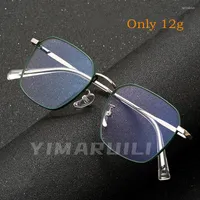 Sunglasses Frames YIMARUILI Retro Ultralight Polygonal Alloy Fashion Glasses Myopia Optical Prescription Eyeglasses Frame Men And Women
