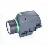 Flashlights Torches Tactical Led Flashlight GreenRed Laser Sight For 20Mm Rail Mini Pistol Light Lanterna Airsoft Light249P Drop 9375743
