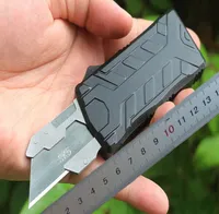 1Pcs M6677 Automatic Tactical Knife SK5 Satin Tanto Blade CNC Black Aviation Aluminum Handle EDC Pocket Paper Cutter Knives with 51367198