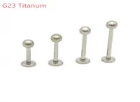 Grade 23 Titanium Lip Bar Stud Labrets Rings Ear Stud Tragus Body Piercing Jewelry Monroe G23 Helix Earrings2013916