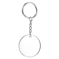 Keychains 25Pcs Acrylic Clear Circle Discs And Key Chains Round Keychain Blanks For DIY Projects Crafts17647834