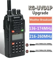Walkie Talkie Upgrade Wouxun KGUVD1P Weather Broadcast 136174216260MHz DTMF EncodingIP55 Waterproof Amateur Ham Radio2398071