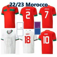 2022/23 Maglie da calcio marocchine Hakimi Maillot Marocain Ziyech En-geniri camicie da calcio uomini Kit Kit Harit Saiss Idrissi Boufal Jersey Maroc National Team Shirt