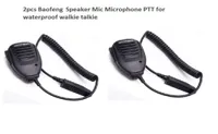 2pcs Handheld Microphone waterproof Speaker for BAOFENG UV9R plus Walkie Talkie PPT Microphone Baofeng BFA58 uv9R plus BF97002606021