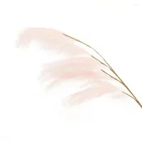 装飾的な花偽の花Hanyu Reed人工パンパスグラスコルタデリアセルオナ鉄ワイヤー生地