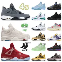 2023 4s sneakers for mens women basketballs shoes authentic jumpman 4 vintage sail cool grey suede gs mushroom encore oklahoma fire red pala JORDON