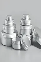 50pcslot 5g 10g 15g 20g 30g 50g Aluminum Cream Jar Pot Nail Art Makeup Lip Gloss Empty Cosmetic Metal Tin Containers box3792662