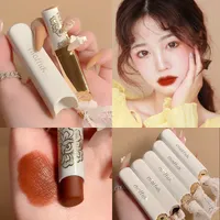 Silky Matte Lipstick Comestic Nude Vintage Lace Lip Gloss Nonstick Cup Moisturizing Waterproof Long Lasting Sexy Red Lip Makeup