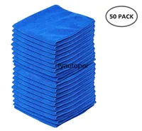 50 PCS Microfiber Car Cleaning Towel Automobile Motorcycle Washing Glass Household Small1791089