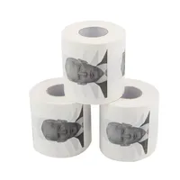 New Novelty Joe Biden Toilet Paper Napkins Roll Funny Humour Gag Gifts Kitchen Bathroom Wood Pulp Tissue Printed Toilets Papers Napkin