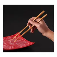 Chopsticks Balleenshiny Handmade Natural Wavy Wood Chopsticks Healthy Chinese Chop Sticks Reusable Hashi Sushi Food Stick Gift Table Dhxao