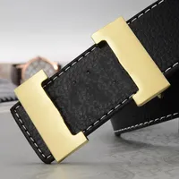 2022 Designer Modella di litchi da uomo Fibbia liscia Cintura versatile casual alla moda H