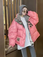 Women's Down Parkas Winter Women Short Jacket Design Sense Bread Plus Velvet Warm Highquality White Duck Coats Female Clothing 221205