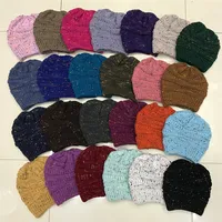 Women Ponytail Beanies Winter Women twist Knitted Hat Warm Wool horsetai Skull Beanie Crochet Ski cap Outdoor LT198