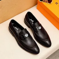 20MODEL Brown Genuine Leather Dress Shoes Men Designer Loafers Moccasins Business Casual Shoes Adult Slippers Flats Braiding Buckle