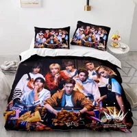 Bedding Sets Stray Kids Set Single Twin Full Queen King Size Kpop Hip Hop Bed Aldult Kid Bedroom Duvetcover 3D Print 037