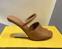 Brand Casual Shoes designer design 2022 summer new round head open toe high heel heel sexy slippers women&#039;s shoes