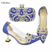 Dress Shoes African Special Woman Wedding And Bag Set Latest Pretty Pumps To Match For Celebration Party