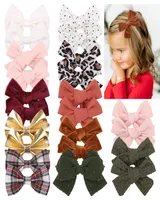 Girls Hair Clips Bow Barrettes Baby Kids Safety Whole Wrapped Hairpins Toddler Bowknot Clippers Headwear Hair Accessories for Chil2800300