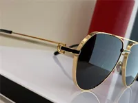 New fashion sunglasses 0334 pilot frame K gold frame popular and simple style versatile outdoor uv400 protection eyewear