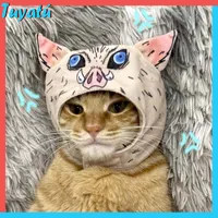 Cat Costumes Funny Cosplay Clothes Lanyard Slayer Hashibira Inosuke Hat Cap Clothing For Accessories Supplies