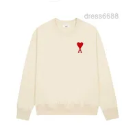 Version Designer Hoodie Sweatshirt Heart Sweater Loose Correct Pullover Love Embroidery Letter Round Neck Long Sleeve Fall Lovers Men's TAKR