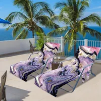 Coperture per sedie copertina in spiaggia piscina piscina comoda soft sun lounger per pigri attivit￠ all'aperto per il giardino vacanza