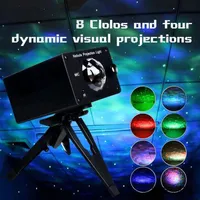 RGW Party inomhusbelysning LED NIHGT STAR LIGHT Sky Nebula Moving Star Projector Lights For Gift