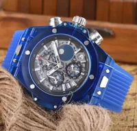 U1 Top AAA Luxury mens automatic watch mechanical quartz battery Big Gold Stainless Steel watch trendy waterproof luminous transparent business BANG NX watches