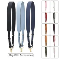 Bag Parts & Accessories 109cm-117cm Adjustable Luxury Real Leather Shoulder Crossbody Handbag Strap Replacement2203
