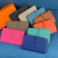 Brand Wallets designer design wallet women's long 2022 new Korean leather passport clip large capacity handbag