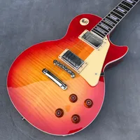 Guitare ￩lectrique standard Cherry Red Gradient accessoires en argent en acajou, disponible