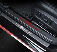 Дверная дверная порога порога защитной наклейки защитника углеродного волокна Эмблема для Ford Cmax Ecosport Edge Explorer Focus mond5218396