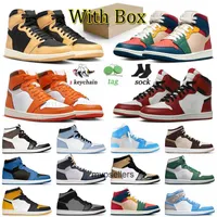 Jumpman 1 Trainers Classic Basketball Shoes Men Women J1 Chicago Lost and Found Starfish 1s Sneakers Sports Designer Shoe Denim High OG