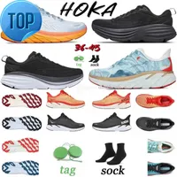 Top Top Hoka One Movement Bondi Clifton 8 Carbon X2 Breattable Outdoor Sports Walking Sneaker Real Teal Black Saweweed Green Floral