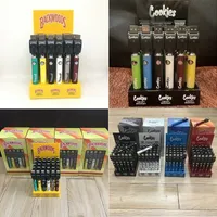 Cookies Backwoods Battery 900mAh Twist Preheat VV Bottom Voltage Adjustable USB Charger With Display Box Vape Pen For 510 Cartridges