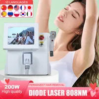 Machine laser 2000w 3 longueur d'onde portable indolore 755 810 1064 nm Salon d'équipement Utiliser 808 Épilation des cheveux à diode avec CE