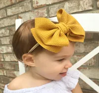 Cute Big Bow Hairband Baby Girls Toddler Kids Elastic Headband Knotted Nylon Turban Head Wraps Bowknot Hair Accessories8402773