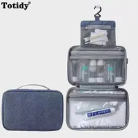 Storage Bags Men Women Hanging Cosmetic Wet Dry Makeup Bag Travel Organizer Make Up Case For Necessaries Wash Toiletry