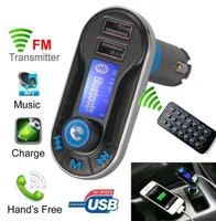 VoIture FM nadajnik bezprzewodowy Bluetooth Music Calling Wireless Mp3 Player Zestaw samochodowy USB ładowarka sd LCD CY042CN4624655