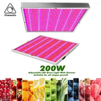 Grow Lights X 200W Dimmable Led LIght Full Spectrum AC85-265V Growing Lamp Phytolamp For Plants Greenhouse Tent Box