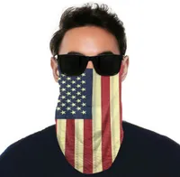 Flag American Flag Balaclava Half Face Masks Outdoor Cycling Bandanas ￉charpe Bandeau Scharpes Face protecteur lavable Mask2pcs Carbon 6258269