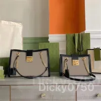 Designer Shopping Bags dicky0750 Fashion Tote Handbags Women Leather luxury Shoulder Bag Lady Handbag Presbyopic for Woman Purse M220Y