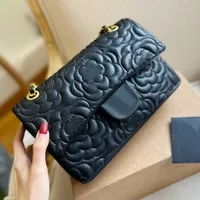 CC -Bag -Brieftaschen Frauen Clutch Designer -Beutel Handtaschen Umhängetaschen Einkaufsbeutel Zwei Arten klassischer Camellia Leder und Wildleder XNBG