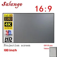 VIP 100 inch Salange Projector Screen Reflective Fabric Cloth For YG300 J15 XGIMI H2 HALO Mogo DLP Projector5730136