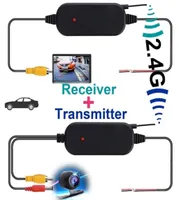 24 Ghz Wireless Rear View Camera RCA Video Transmitter and Receiver Kit for Car Rearview Monitor FM Transmitter Receiver7742067