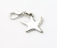 Dancing Smooth Sea Star Starfish Charms Heart 100pcslot 14x315mm Tibetan Silver Floating Lobster Clasps For Glass Living C1179606519