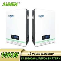 Aunen Power Storage Wall Solar Energy Storage Battery Wall Mounted 48V 100AH 5KWHリチウムイオンLifePO4 with can rs485