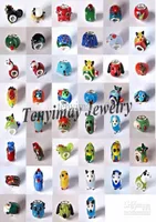 Glass de forma de animal Beed Beads para joyas de sart￩n cuentas europeas mixtas 3010595