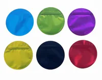 جولة ملونة على شكل 3.5 جرام أكياس مايلر رائحة حزمة سحاب إثبات
